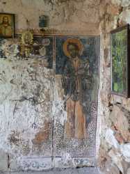 Een fresco in de Ag. Vlachernakerk