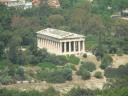 De Hephaistostempel in de Oude Agora gezien van de Acropolis